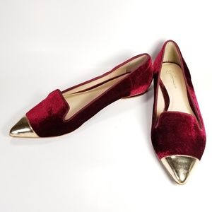 Guilhermina Velvet Flats Women's Size 8 M